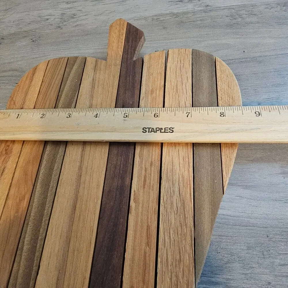 Apple Shaped Wood Cutting Board Cheese Board Charcuterie Country Decor Farmhouse